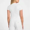 T-shirt met strass Quattro G en hoge kraag