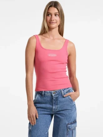 Tanktop met geborduurd logo