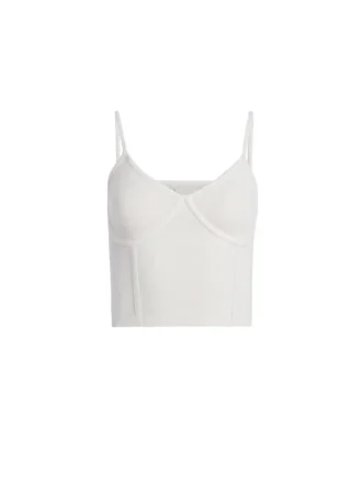 Tanktop met ribboord
