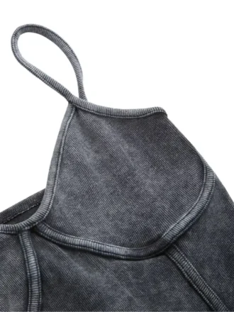 Tanktop met ribboord