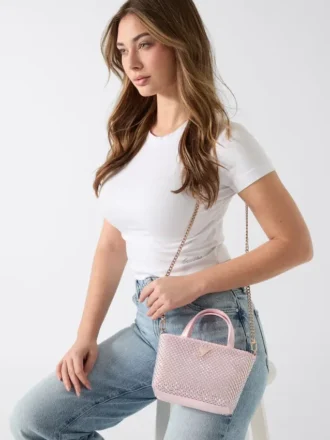 Tasmin handtas met strass-steentjes