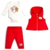 Teddybeer-set met gilets, rompertje en joggingbroek voor de feestdagen (0-24 mnd) Teddybeer-set met gilets, rompertje en joggingbroek voor de feestdagen (0-24 mnd)