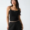 Top met ribgebreid patroon Top met ribgebreid patroon