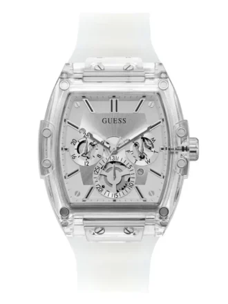 Transparant en zilverkleurig multifunctioneel horloge