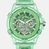 Transparant groen multifunctioneel horloge