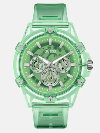 Transparant groen multifunctioneel horloge
