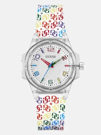 Transparant regenboog analoog horloge