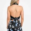 Treasure bloemenprint satijnen top