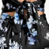 Treasure bloemenprint satijnen top