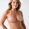 Triangle-bikinitop met gedrukt logo