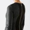 Tribute geplooide leren jurk Tribute geplooide leren jurk