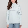 Trui met halve ritssluiting van wolmix