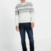 Trui met logo van Scandinavische wolmix Trui met logo van Scandinavische wolmix