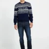 Trui met logo van Scandinavische wolmix Trui met logo van Scandinavische wolmix
