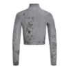 Trui met print en stiksels