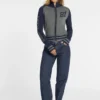 Trui met ritssluiting en varsity-logo van wolmix Trui met ritssluiting en varsity-logo van wolmix