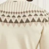 Trui met ronde hals en jacquardpatroon