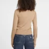 Trui met ronde hals en logo van zijde- en wolmix Trui met ronde hals en logo van zijde- en wolmix