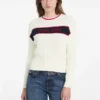 Trui met ronde hals en ribboord Trui met ronde hals en ribboord