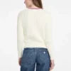 Trui met ronde hals en ribboord Trui met ronde hals en ribboord