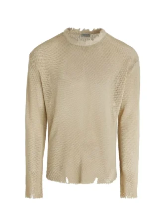 Trui met verweerde look