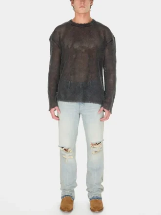 Trui met verweerde look