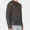 Trui met verweerde look