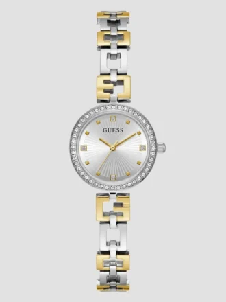 Tweekleurig analoog horloge
