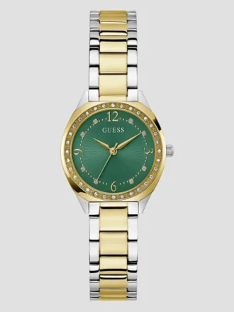 Tweekleurig analoog horloge