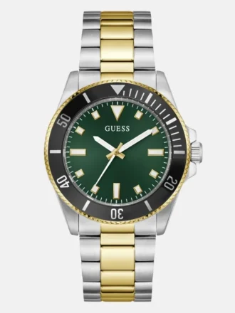 Tweekleurig analoog horloge