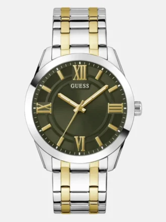 Tweekleurig analoog horloge