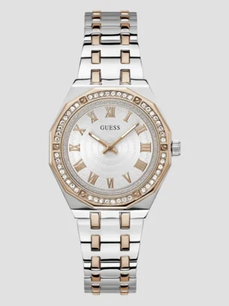 Tweekleurig analoog horloge