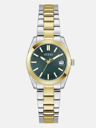 Tweekleurig analoog horloge