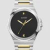 Tweekleurig analoog horloge