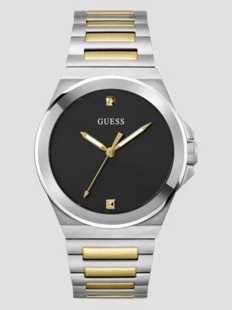 Tweekleurig analoog horloge