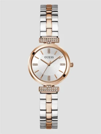 Tweekleurig analoog horloge