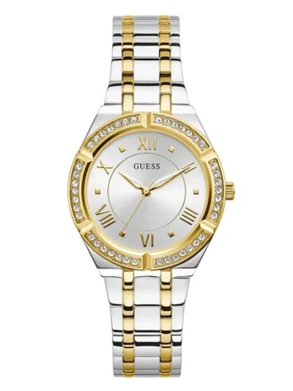 Tweekleurig analoog horloge