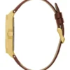 Tweekleurig analoog leren horloge Tweekleurig analoog leren horloge