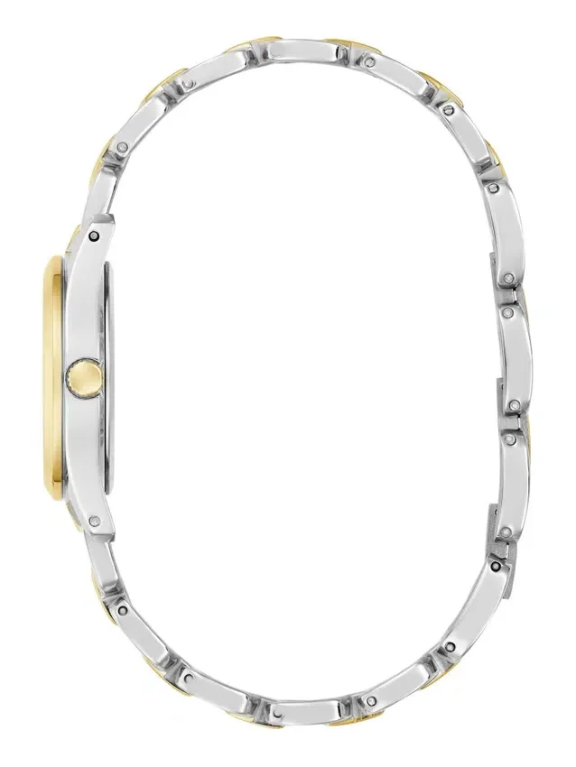 Tweekleurig en blauw analoog horloge Tweekleurig en blauw analoog horloge