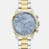 Tweekleurig en blauw chronograafhorloge Tweekleurig en blauw chronograafhorloge