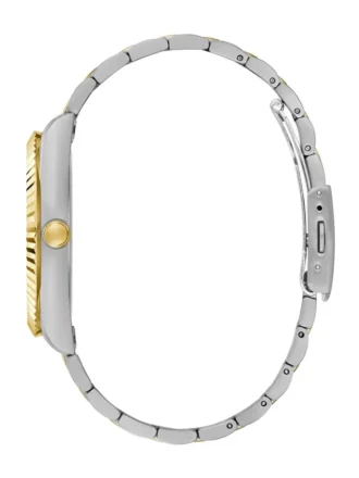 Tweekleurig en groen analoog horloge