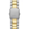 Tweekleurig en groen analoog horloge Tweekleurig en groen analoog horloge