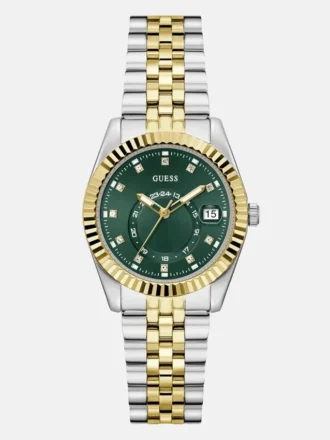 Tweekleurig en groen multifunctioneel horloge
