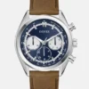 Tweekleurig multifunctioneel suède horloge Tweekleurig multifunctioneel suède horloge