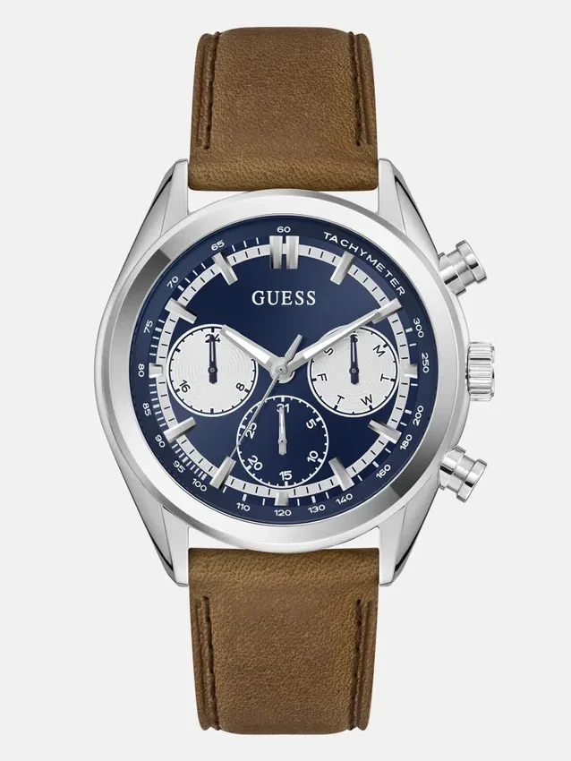 Tweekleurig multifunctioneel suède horloge Tweekleurig multifunctioneel suède horloge