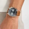 Tweekleurig multifunctioneel suède horloge Tweekleurig multifunctioneel suède horloge