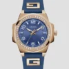 Tweekleurig siliconen analoog horloge