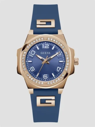 Tweekleurig siliconen analoog horloge