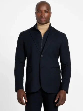 Utility-blazer van wolmix