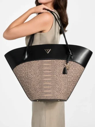 Venere extra grote geweven shopper